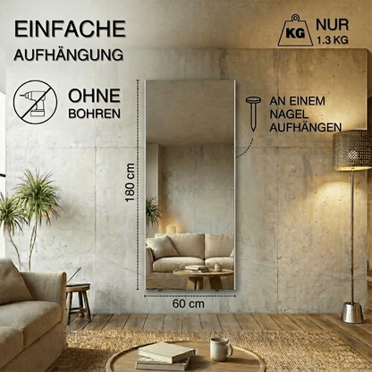 Ultralight &amp; Shatterproof Full-Length Mirror